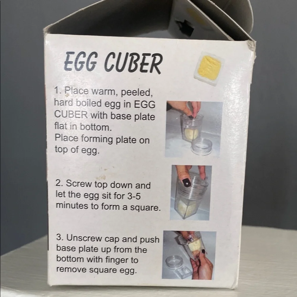 Clear Egg Cuber Square Hardboiled Eggs Fun Kitchen Gadget
